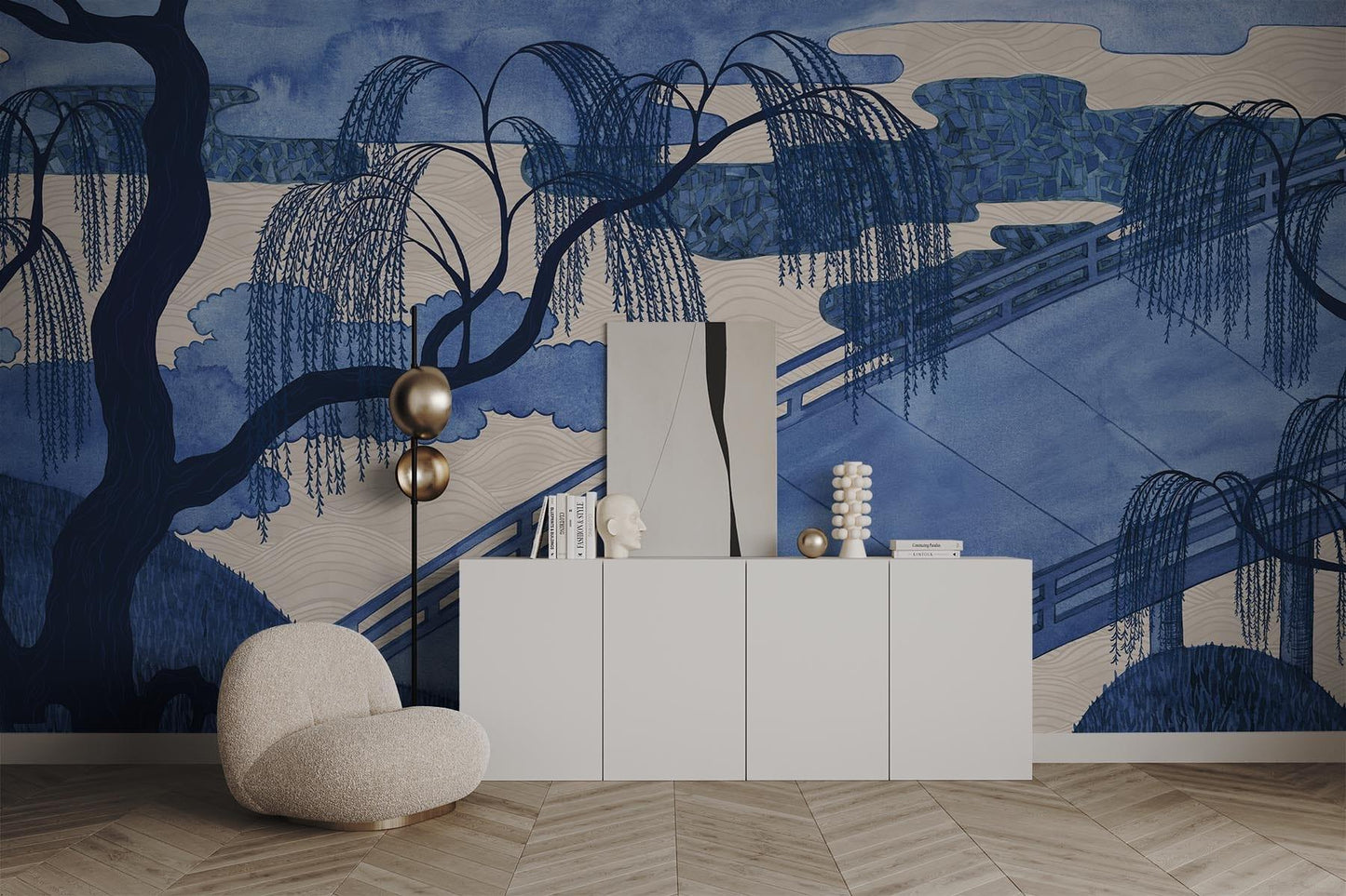 Asian Garden Blue
