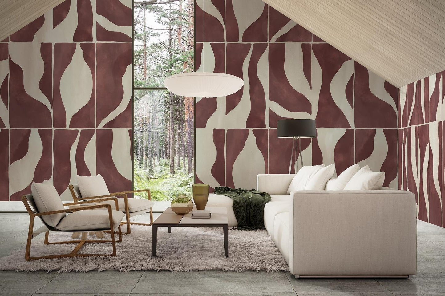 Natural Shapes Burgundy