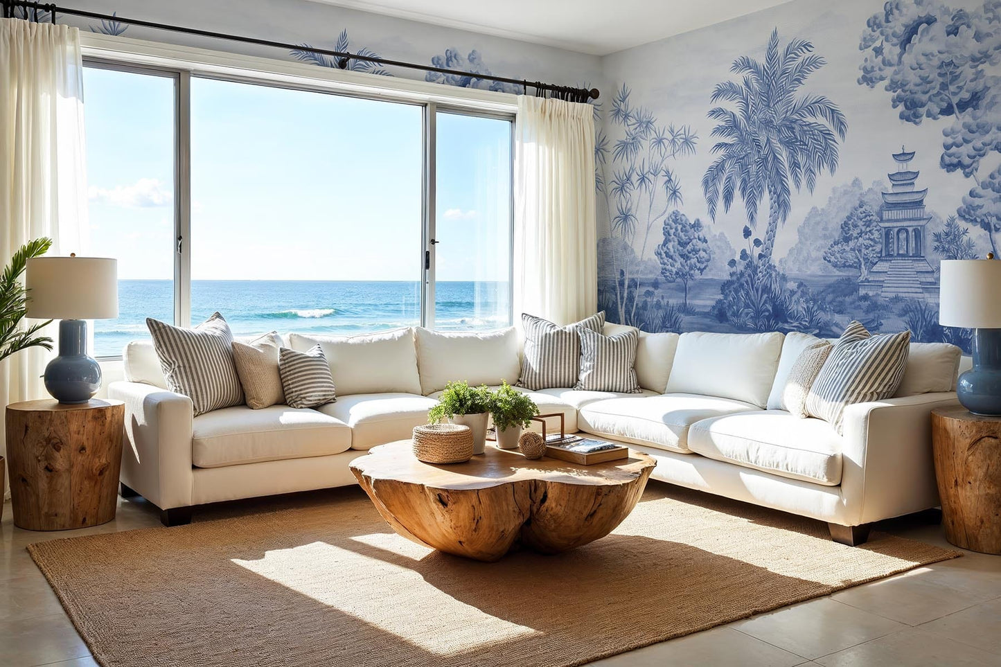 Caribbean Landscape Blue