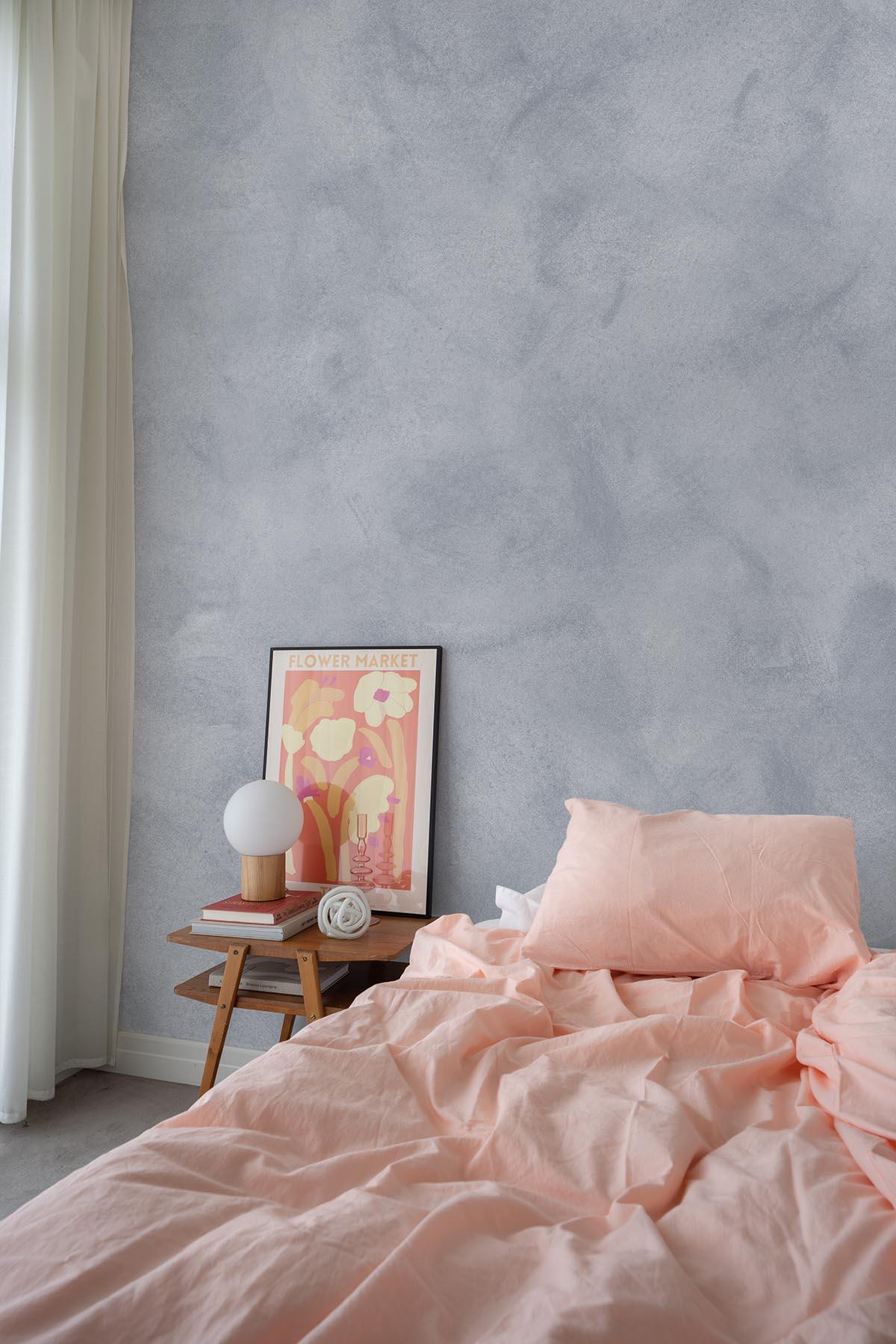 Aquarelle Structure Dusty Blue