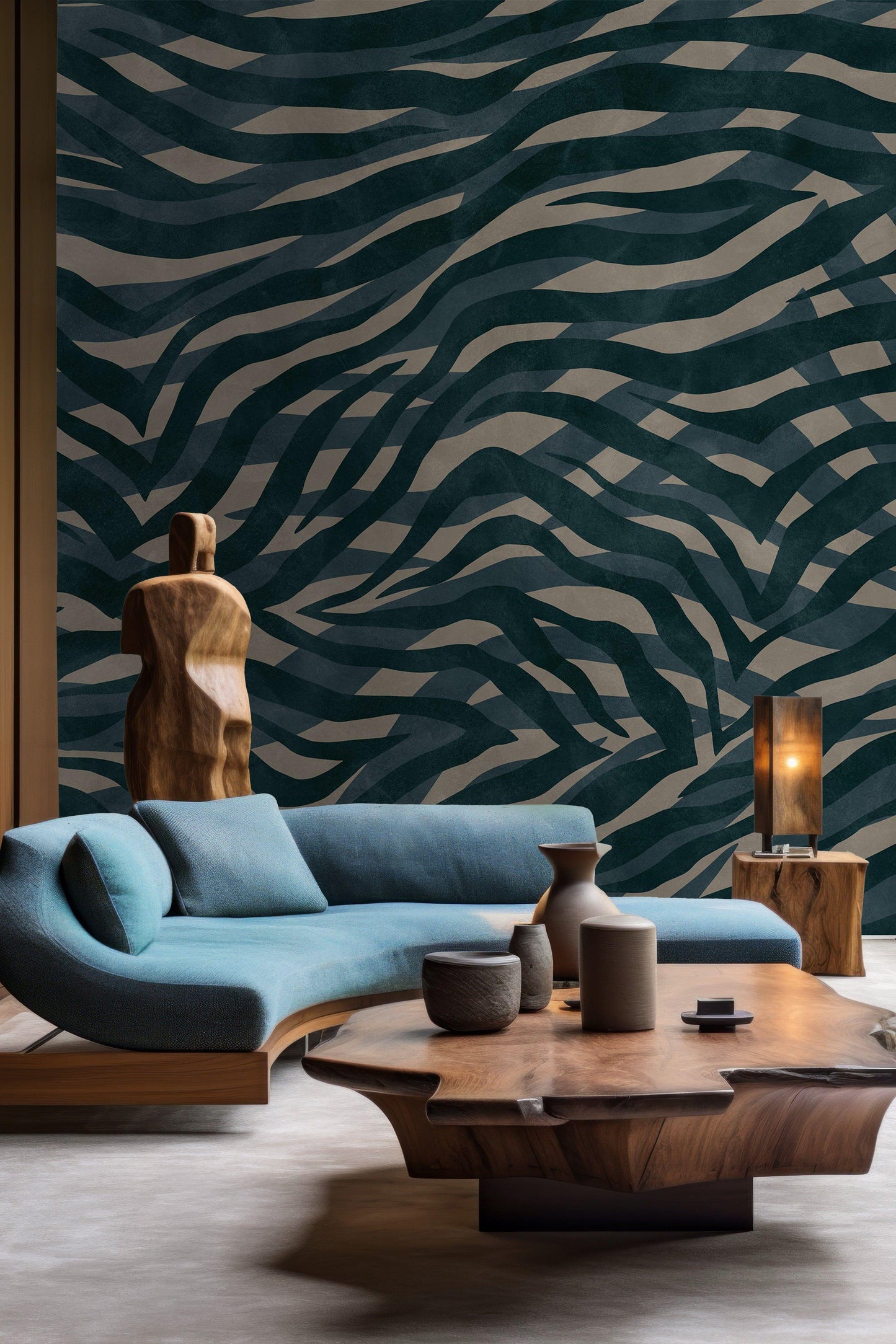 Eclectic Zebra Teal
