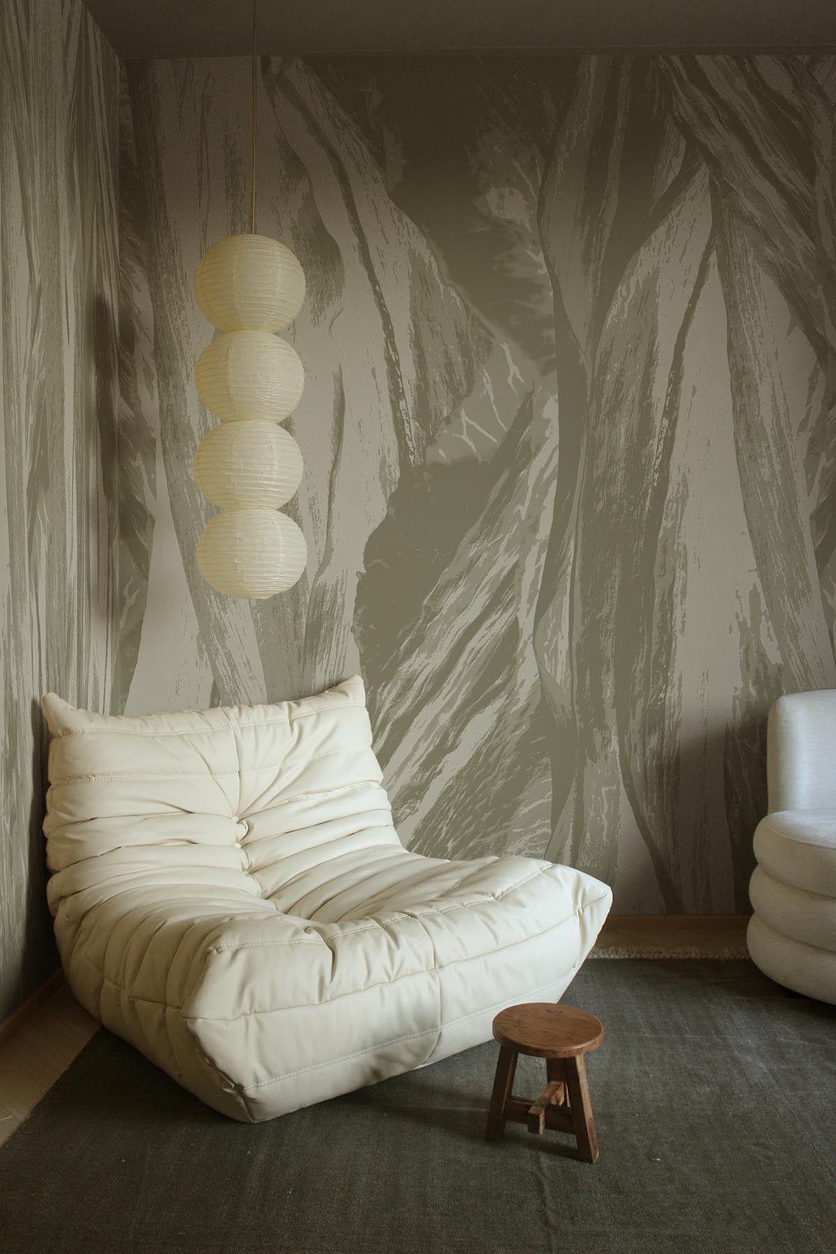 Draped Petals Light Green