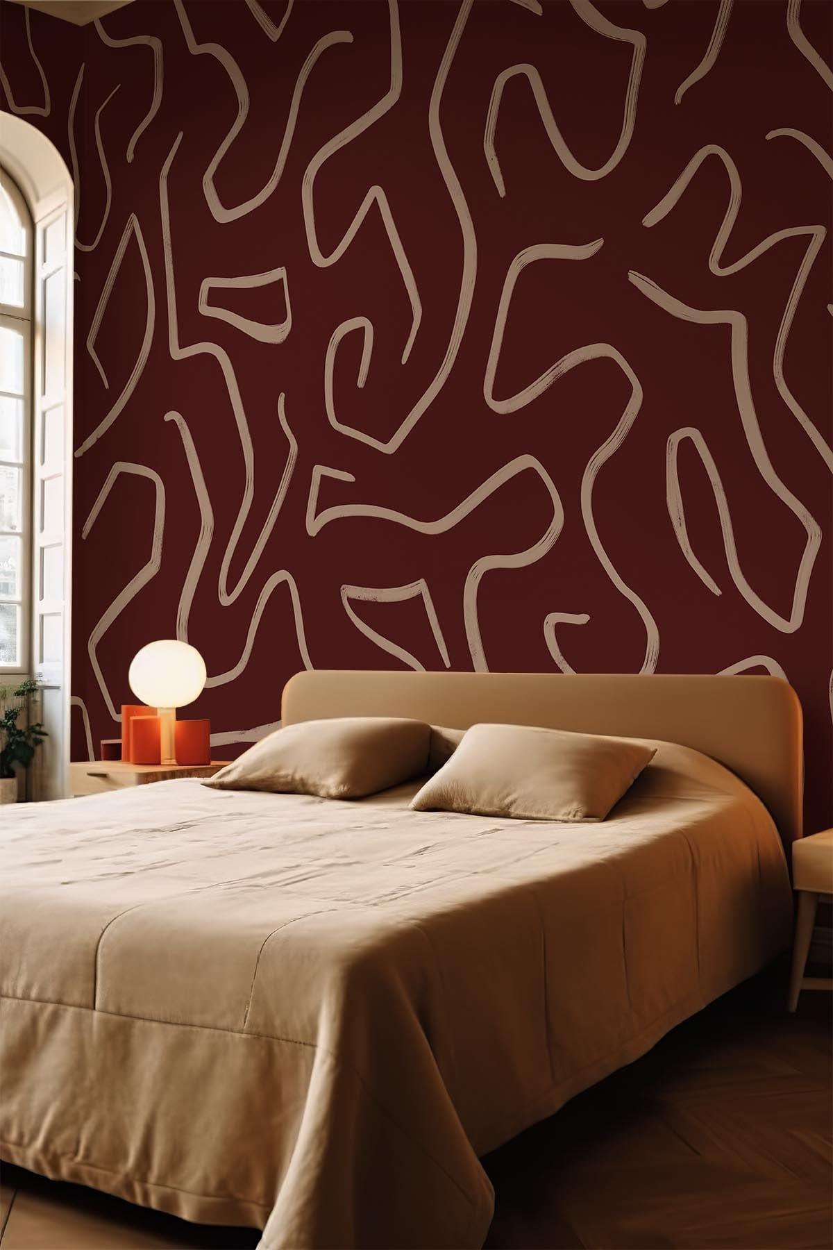 Artistic Lines Burgundy