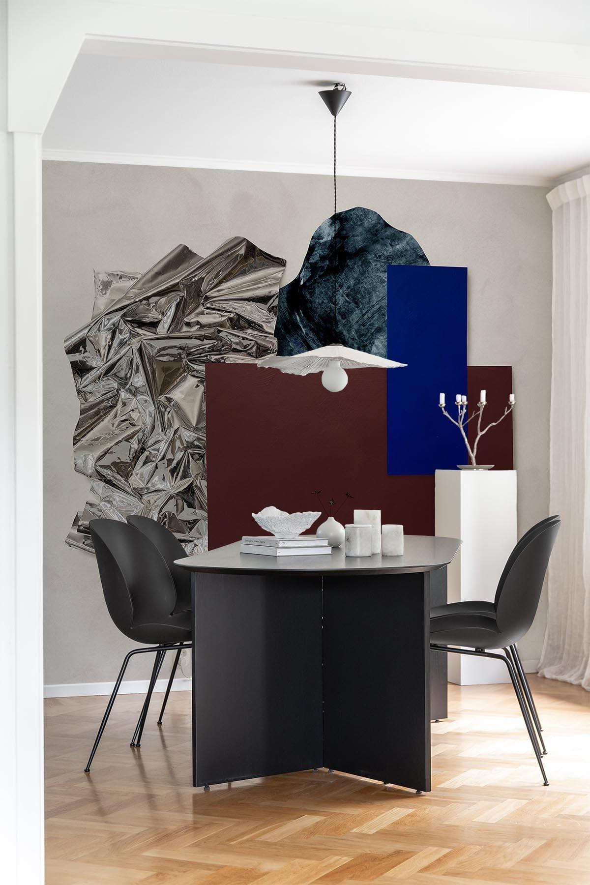 Metallic Graphic Art Mixed Multi