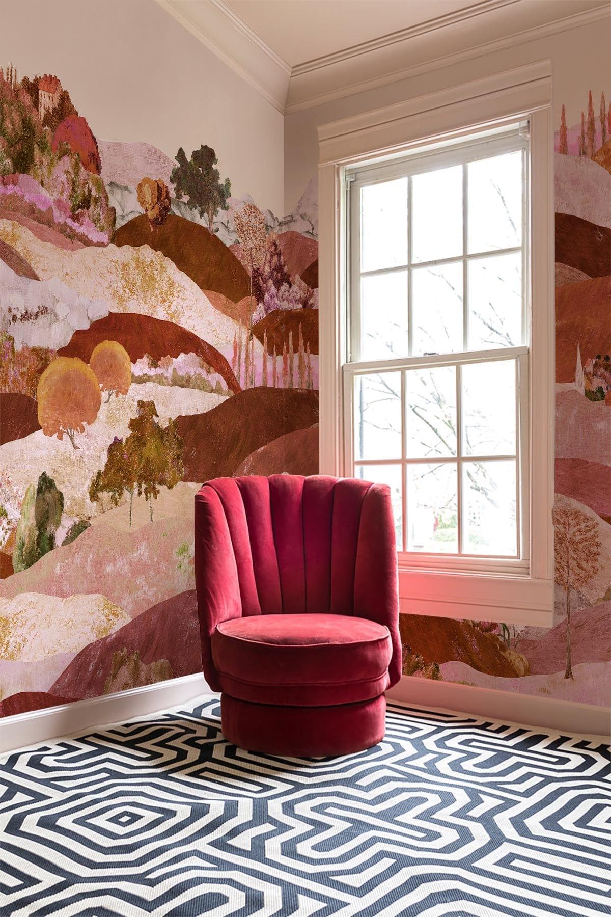 Eclectic Landscape Pink