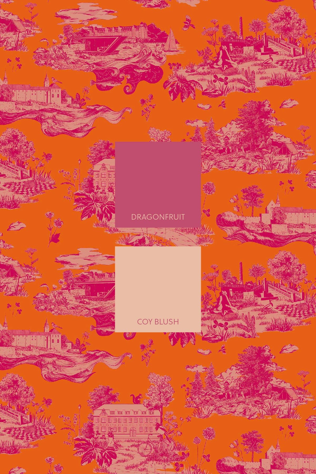 The Oslo Toile Poppy