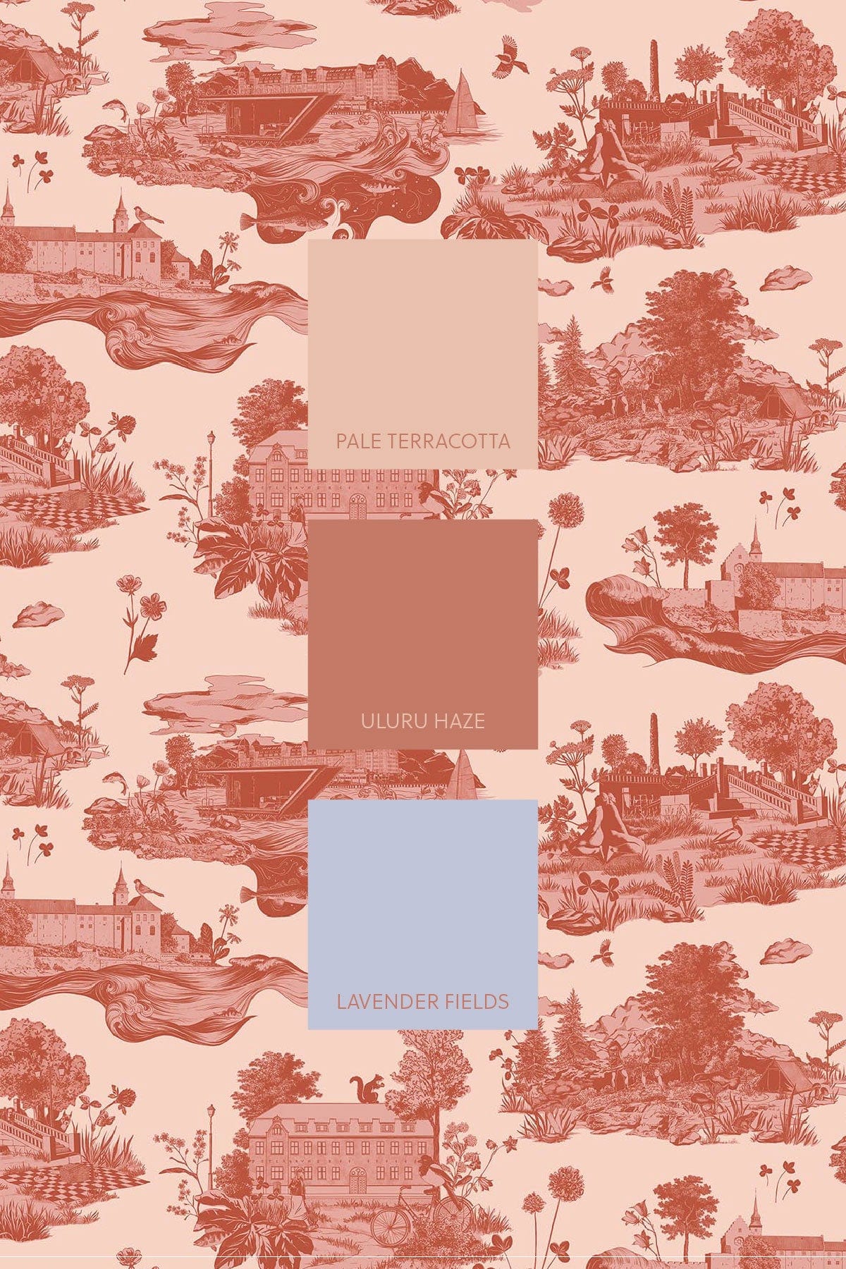 The Oslo Toile Terracotta