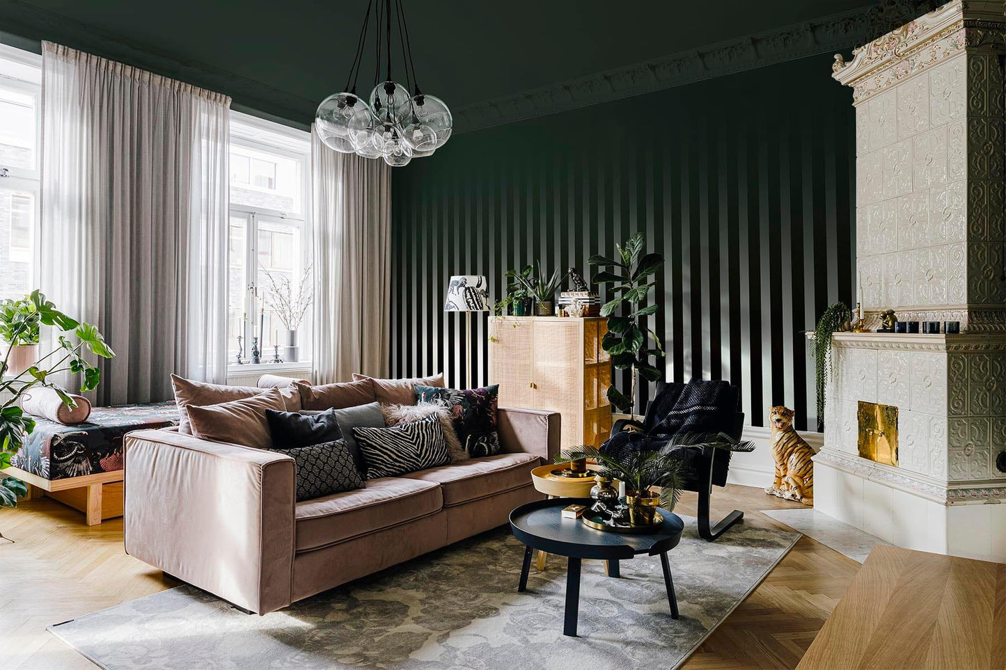 Gradient Stripe Green