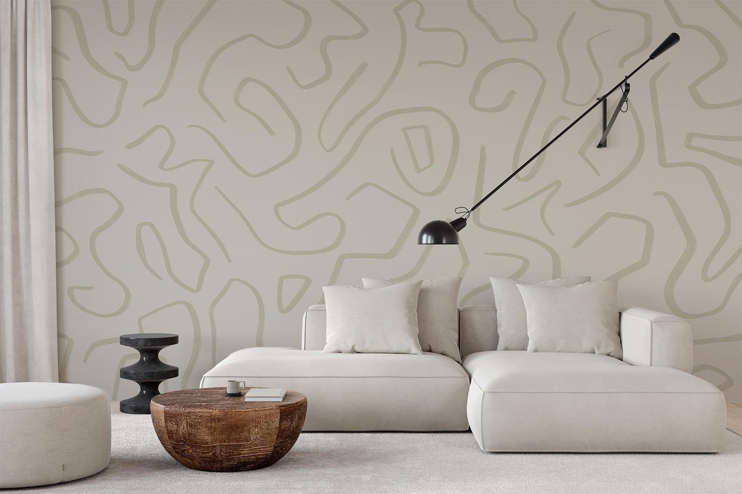 Artistic Lines Pale Beige