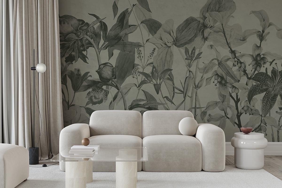 Luxe Botanic Mural Dusty Green