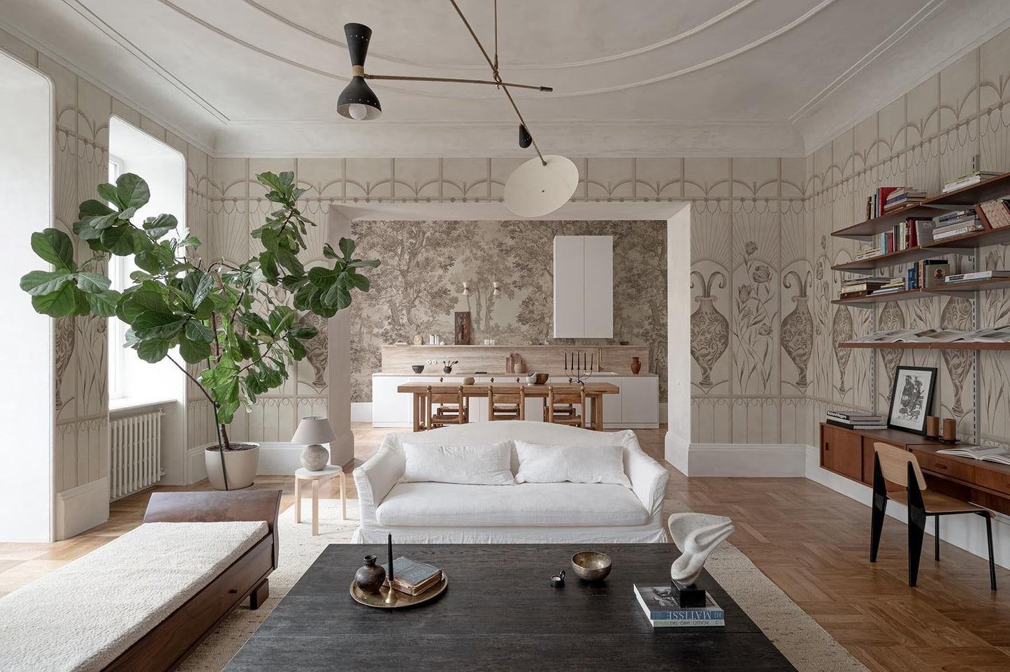 Botanical Deco Pale Beige