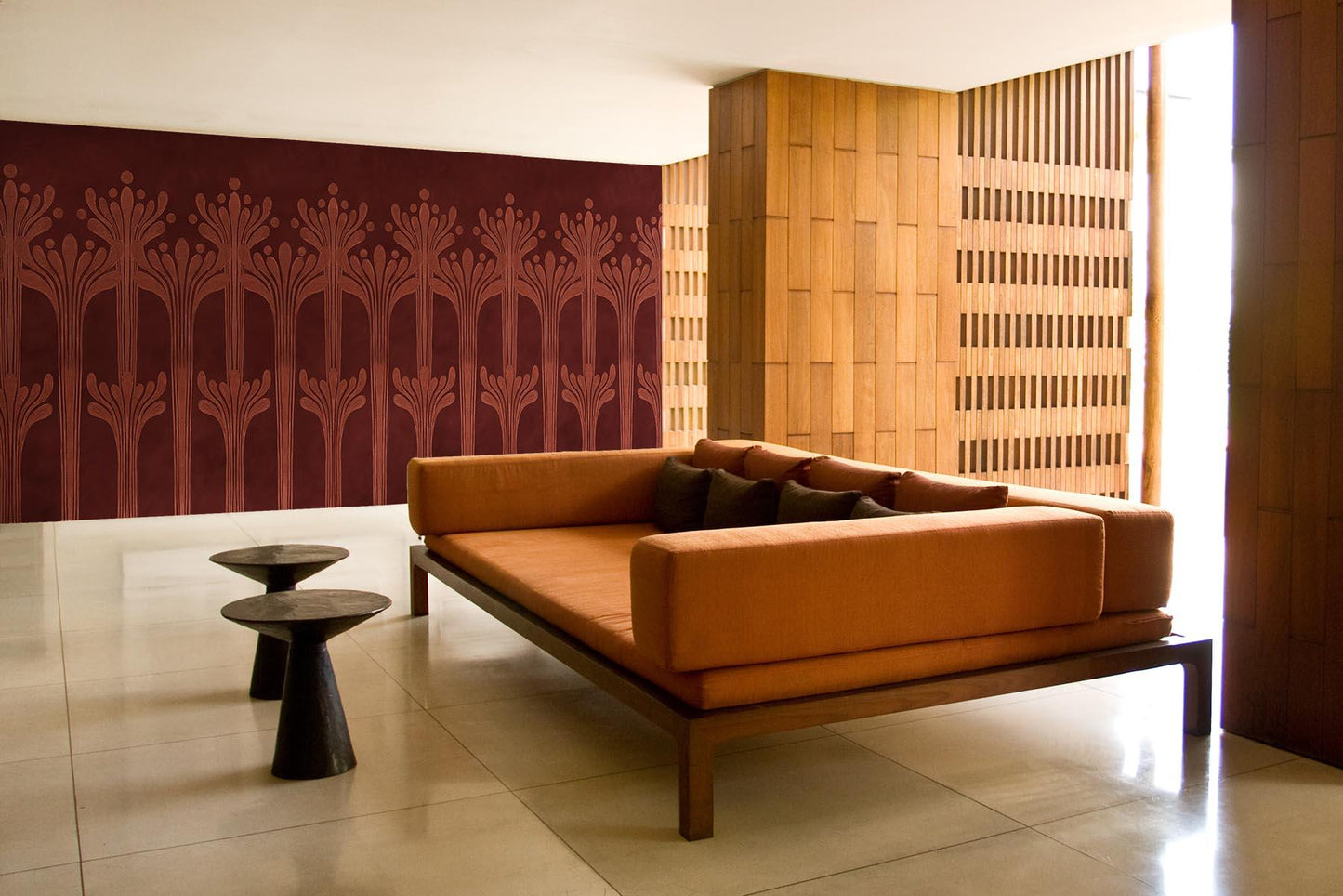 Deco Flower Rust Red