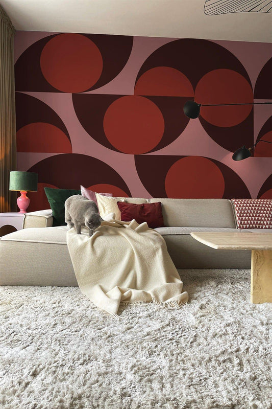  Abstract Shapes Pink