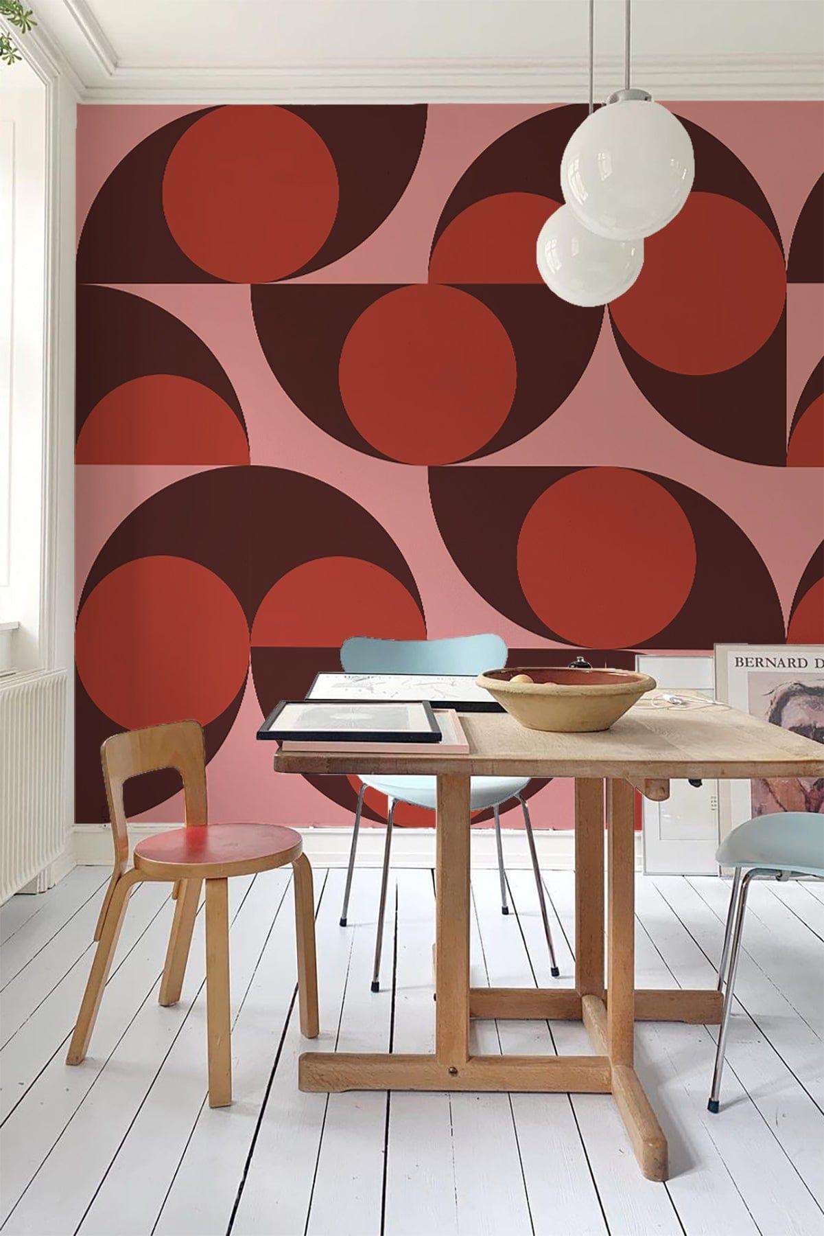  Abstract Shapes Pink