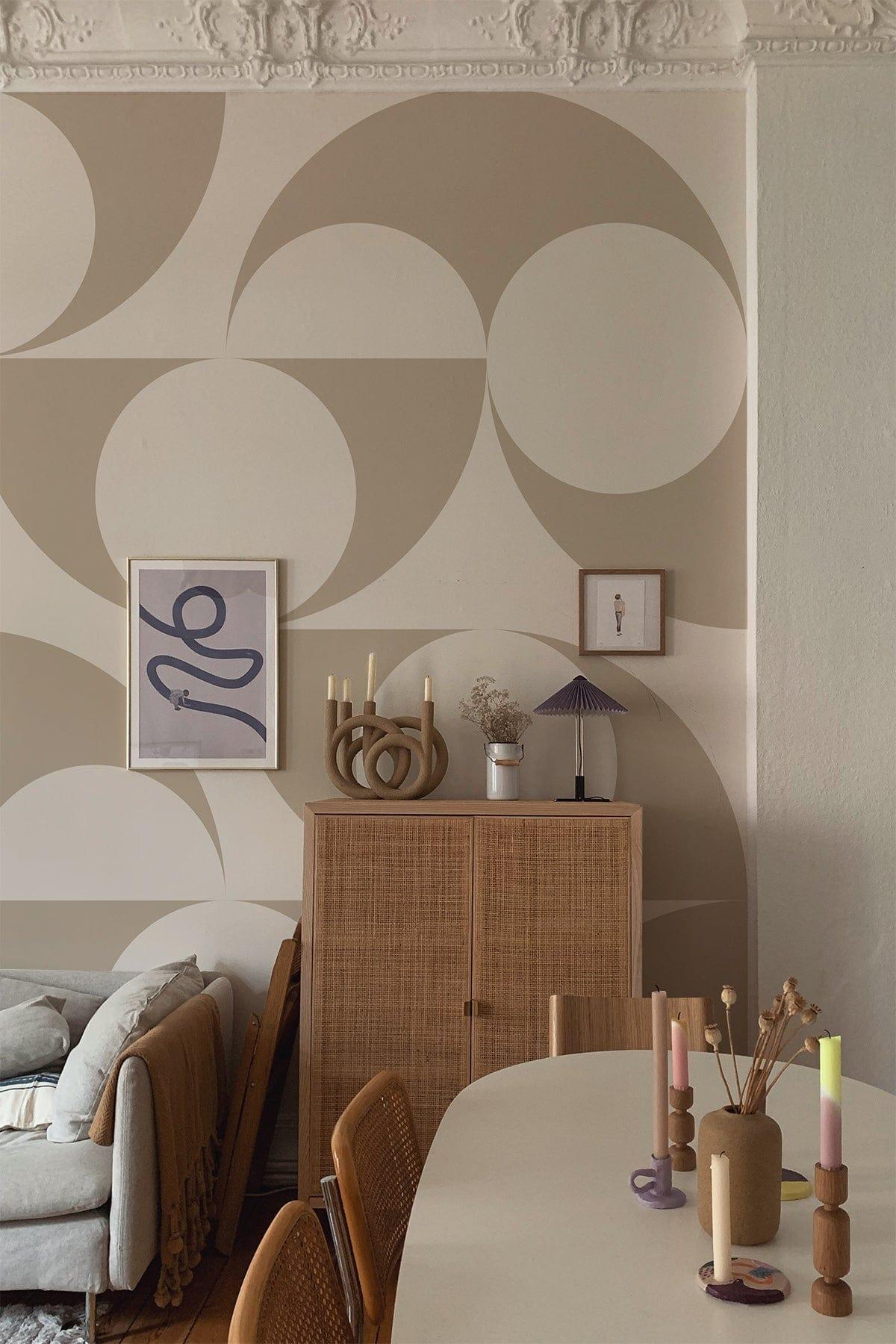  Abstract Shapes Beige