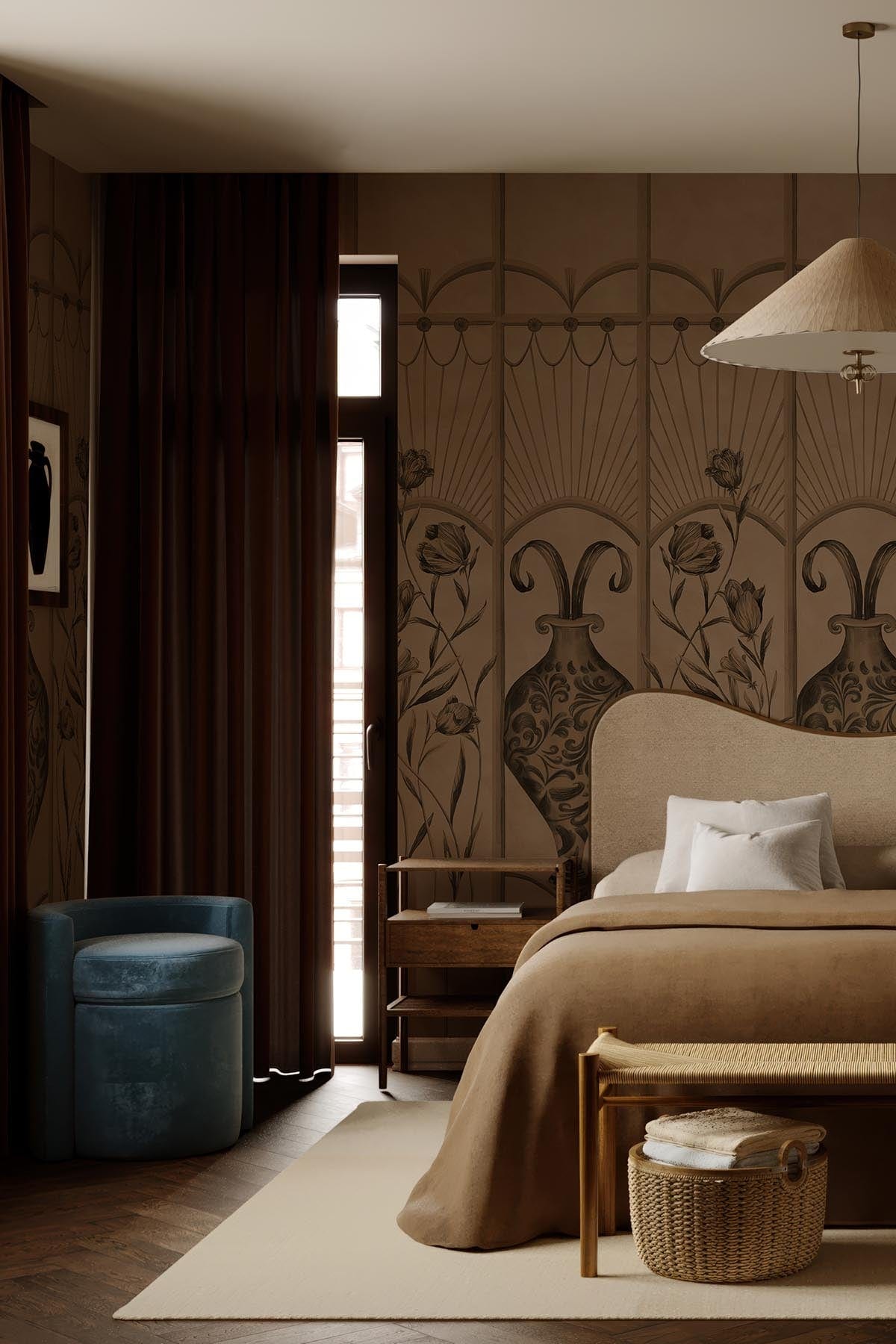  Botanical Deco Brown