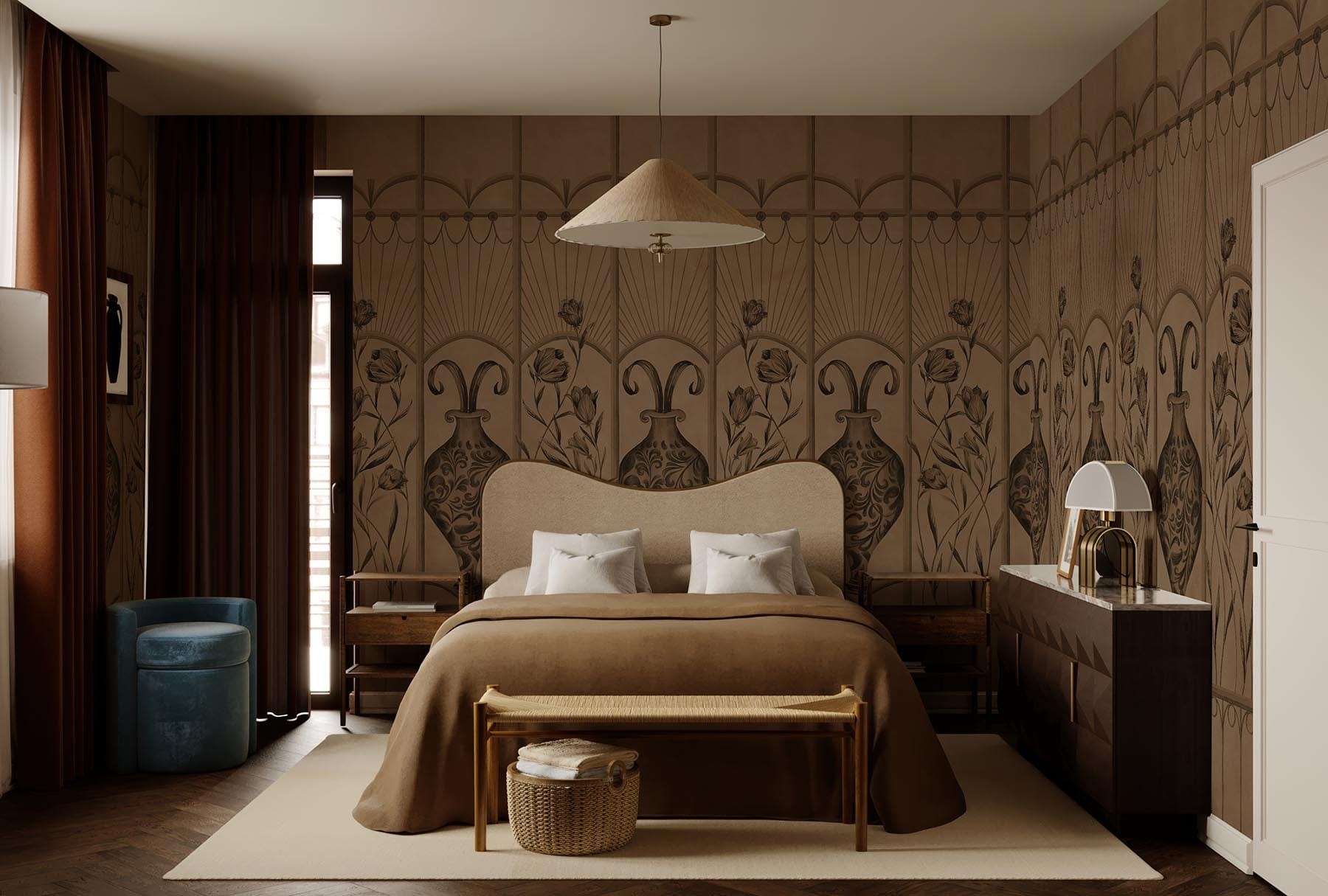  Botanical Deco Brown