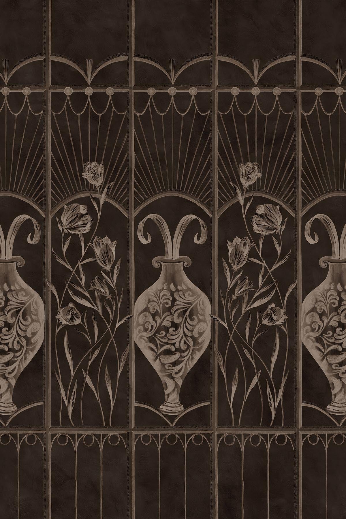  Botanical Deco Black