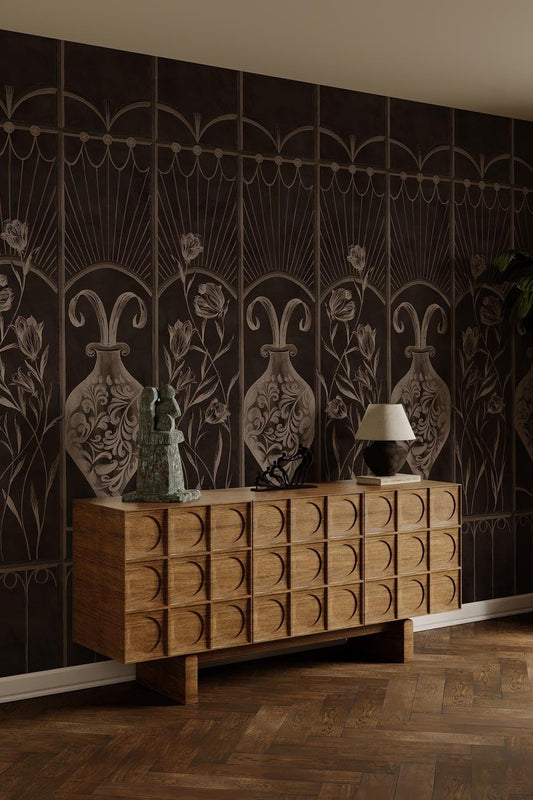  Botanical Deco Black