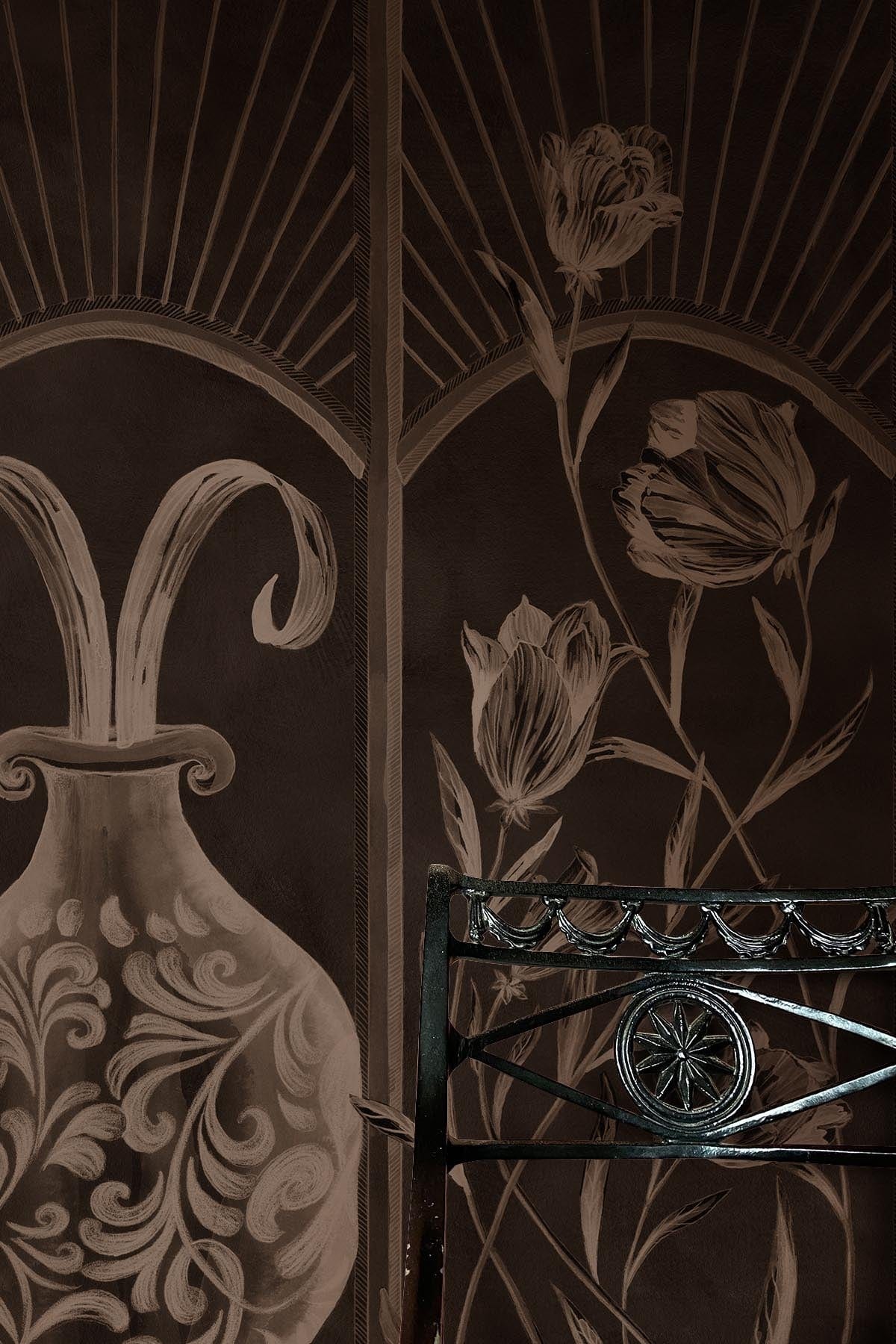  Botanical Deco Black