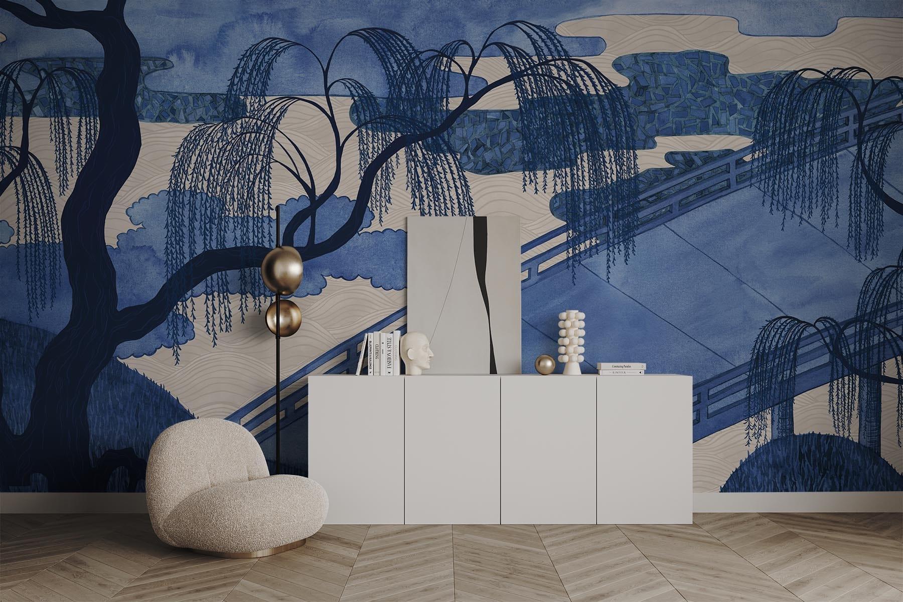  Asian Garden Blue