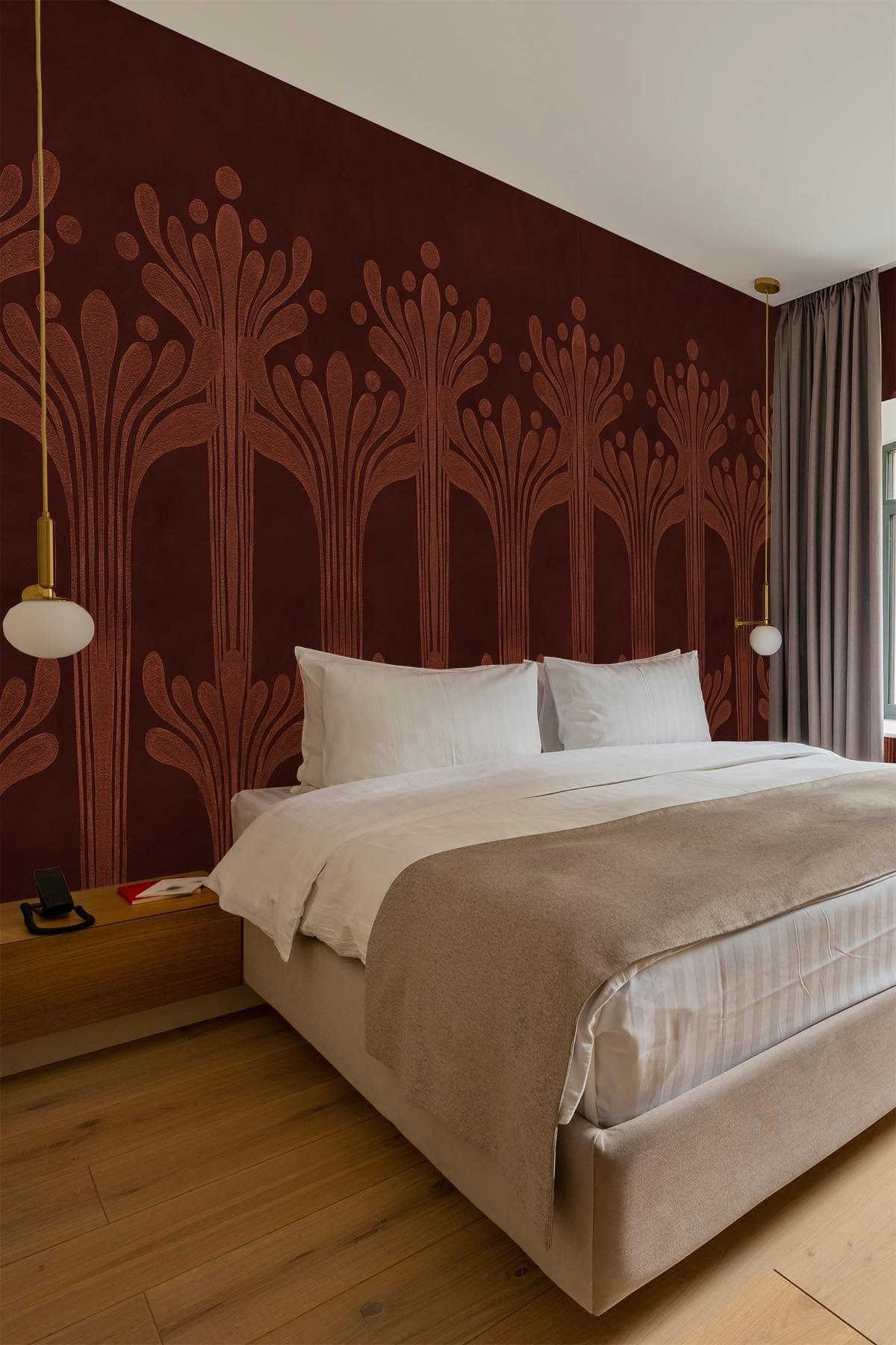  Deco Flower Rust Red