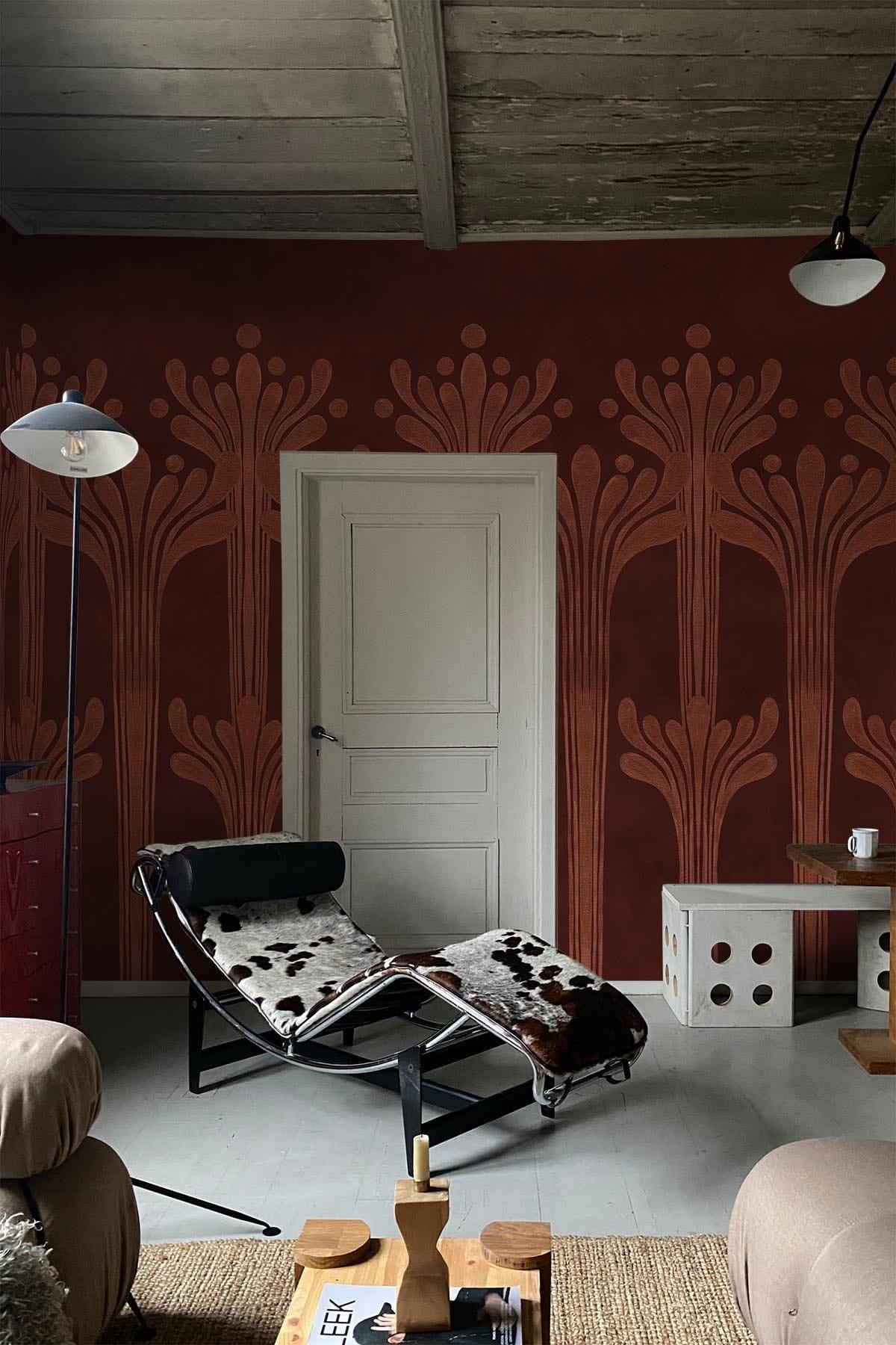  Deco Flower Rust Red