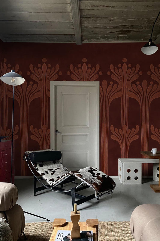  Deco Flower Rust Red