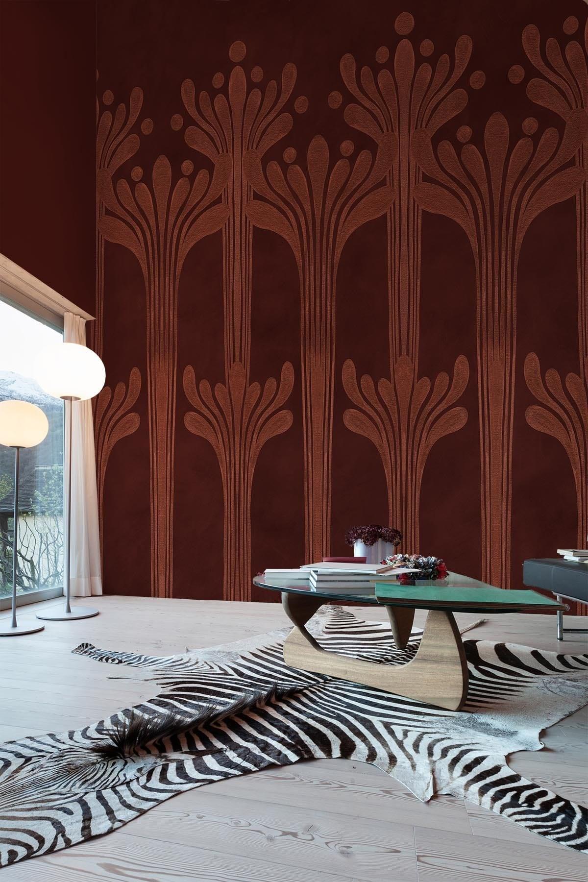  Deco Flower Rust Red