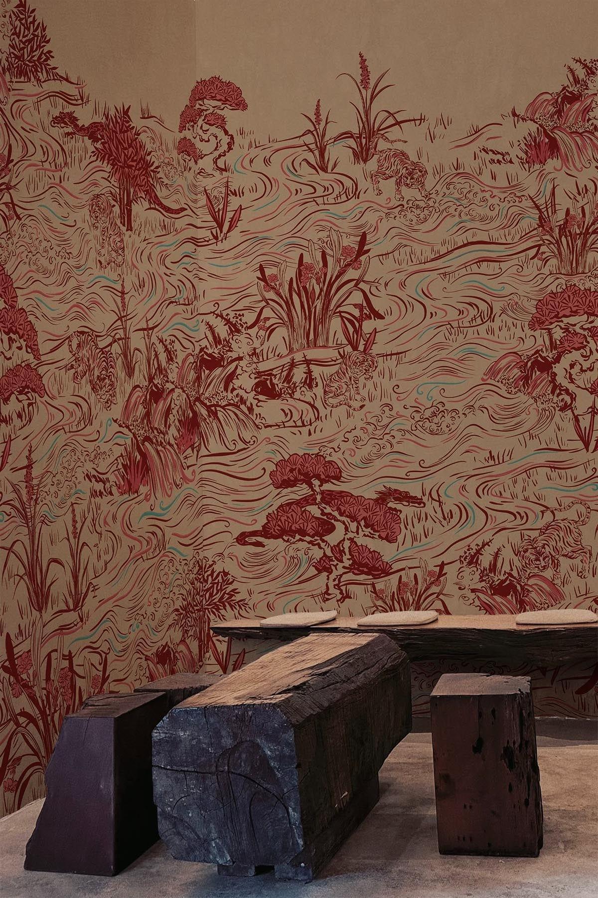  Tiger Ink Dark Red