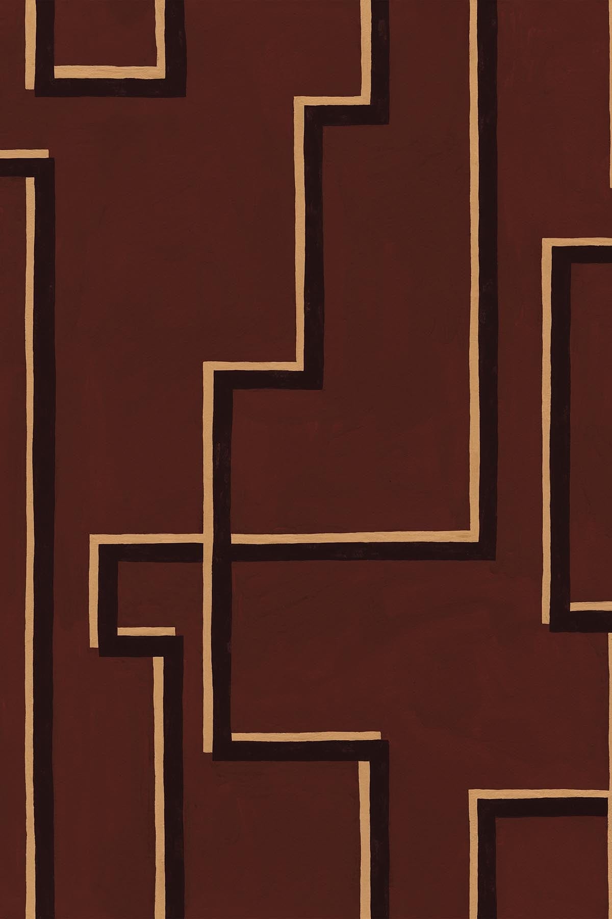  Shadow Lines Marsala Red