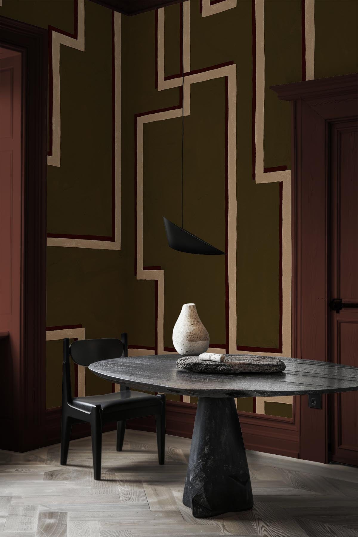  Shadow Lines Olive Green