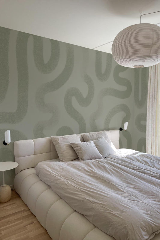  Organic Brushstroke Dusty Green