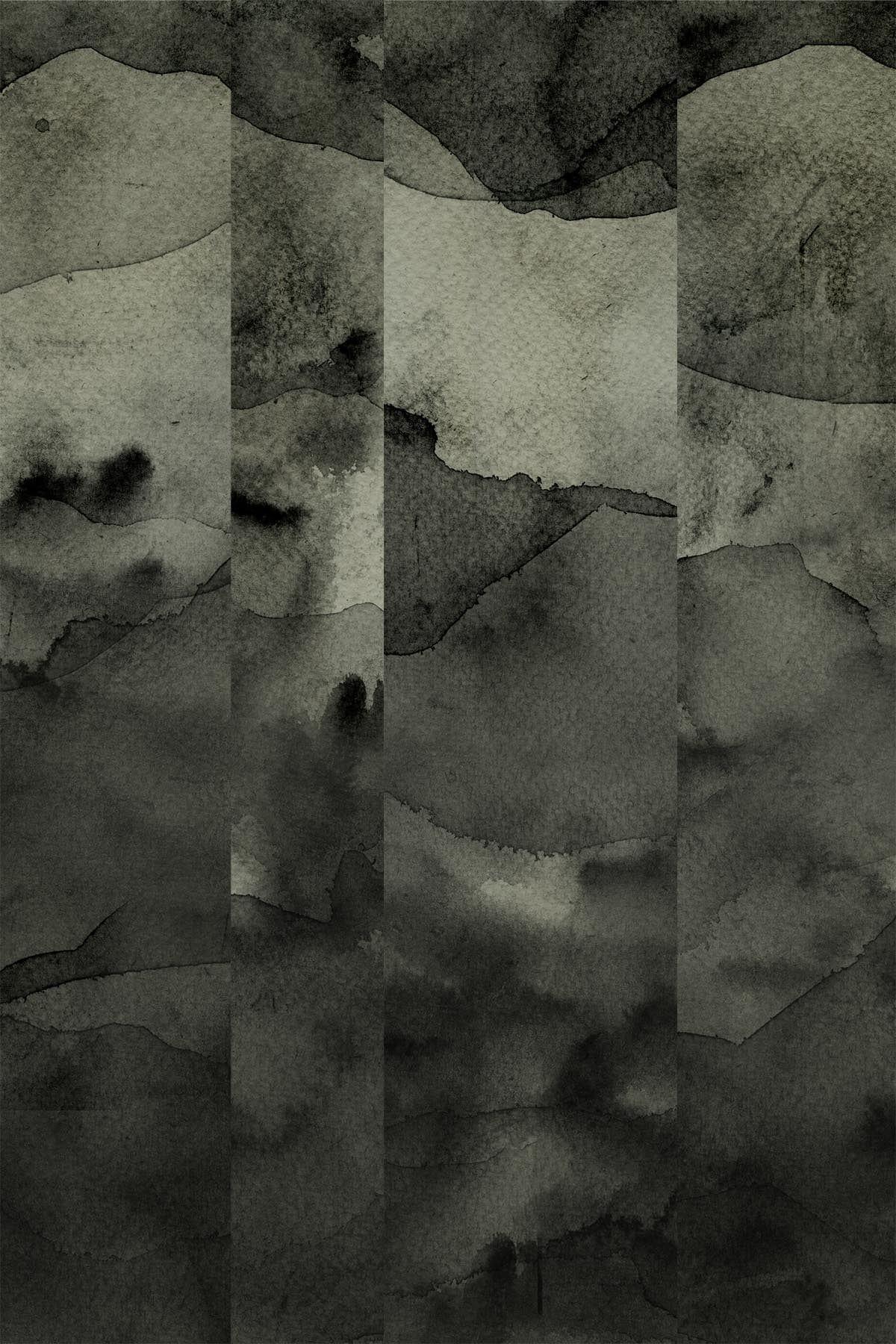  Abstract Landscape Dusty Green