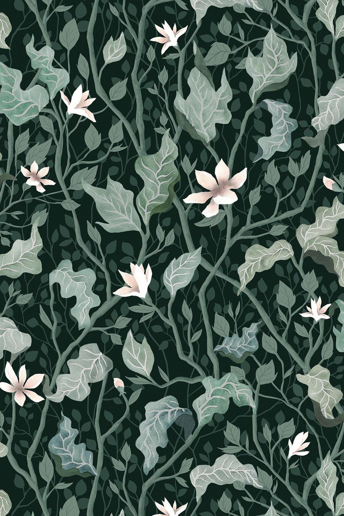  Forest Fauna Dark Green