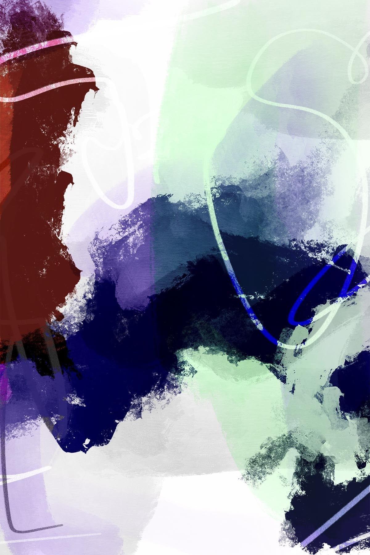  Abstract Pastel Art Multi Color