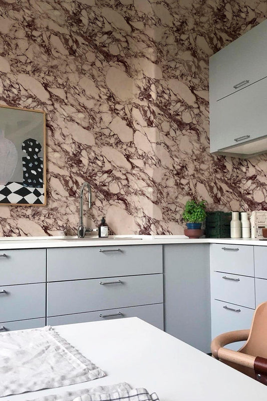  Calacatta Marble Burgundy
