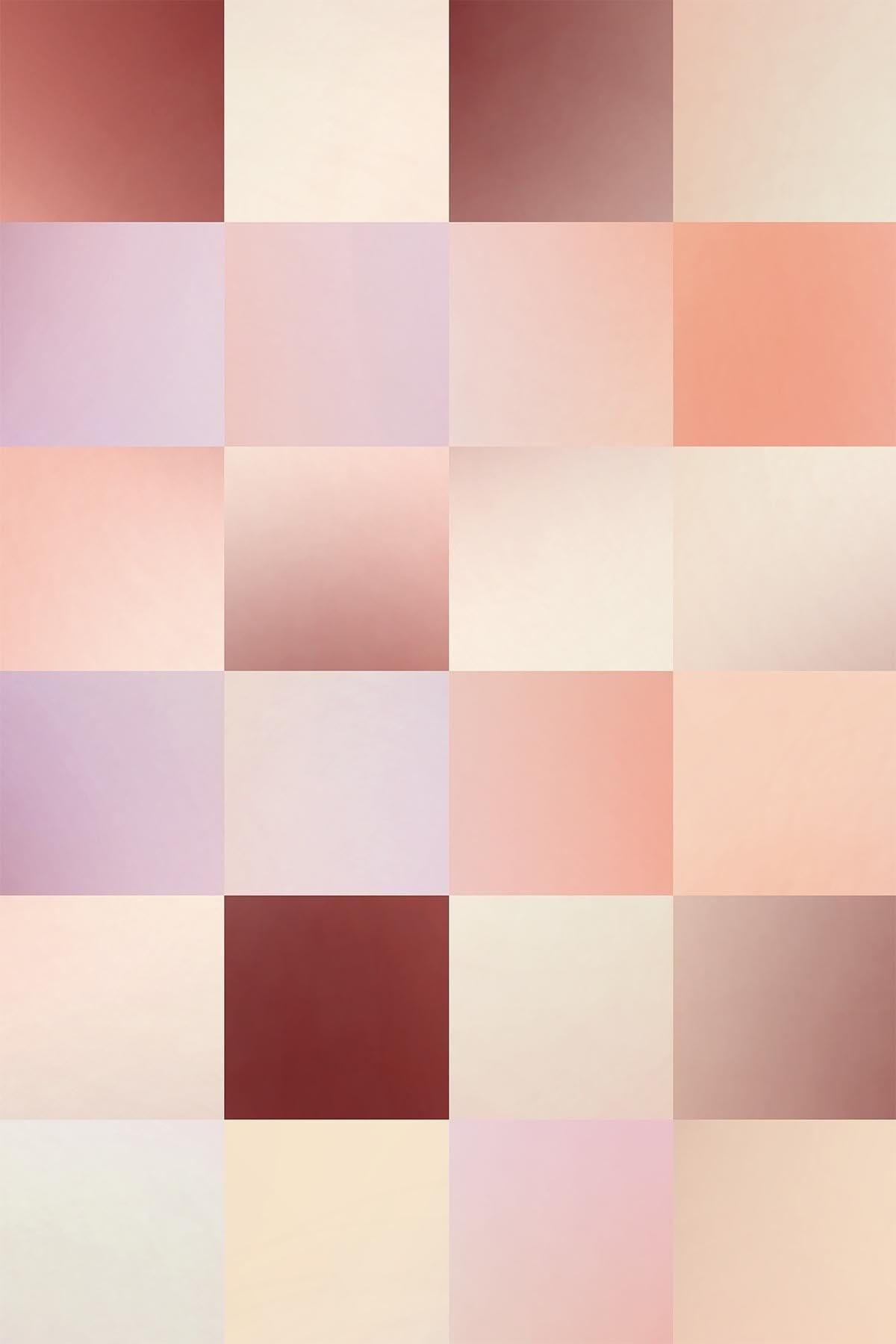 Gradient Check Peach