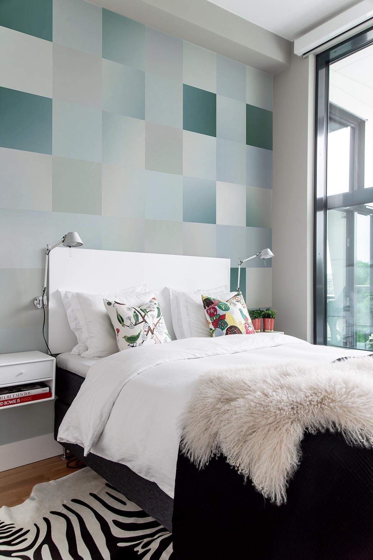  Gradient Check Pastel Blue