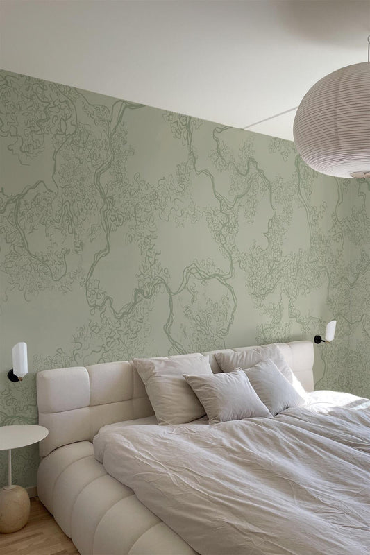  Abstract Sketch Light Green