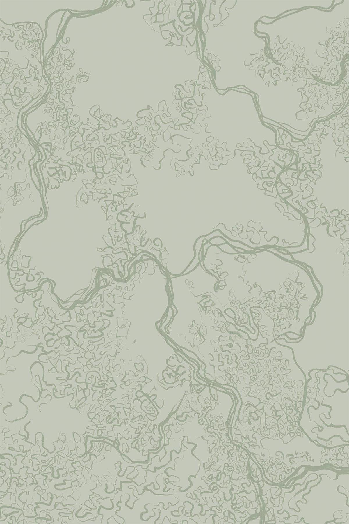  Abstract Sketch Light Green