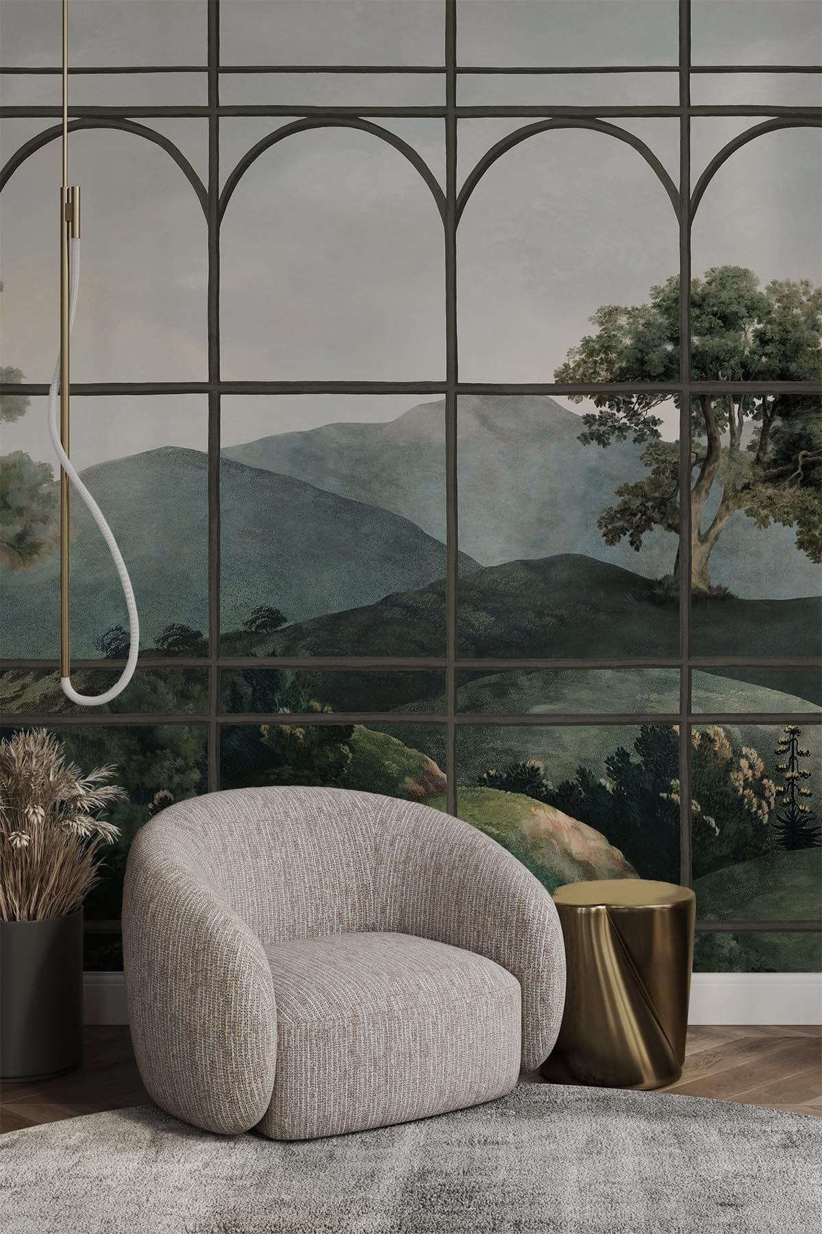  Vintage Landscape Arches Brown