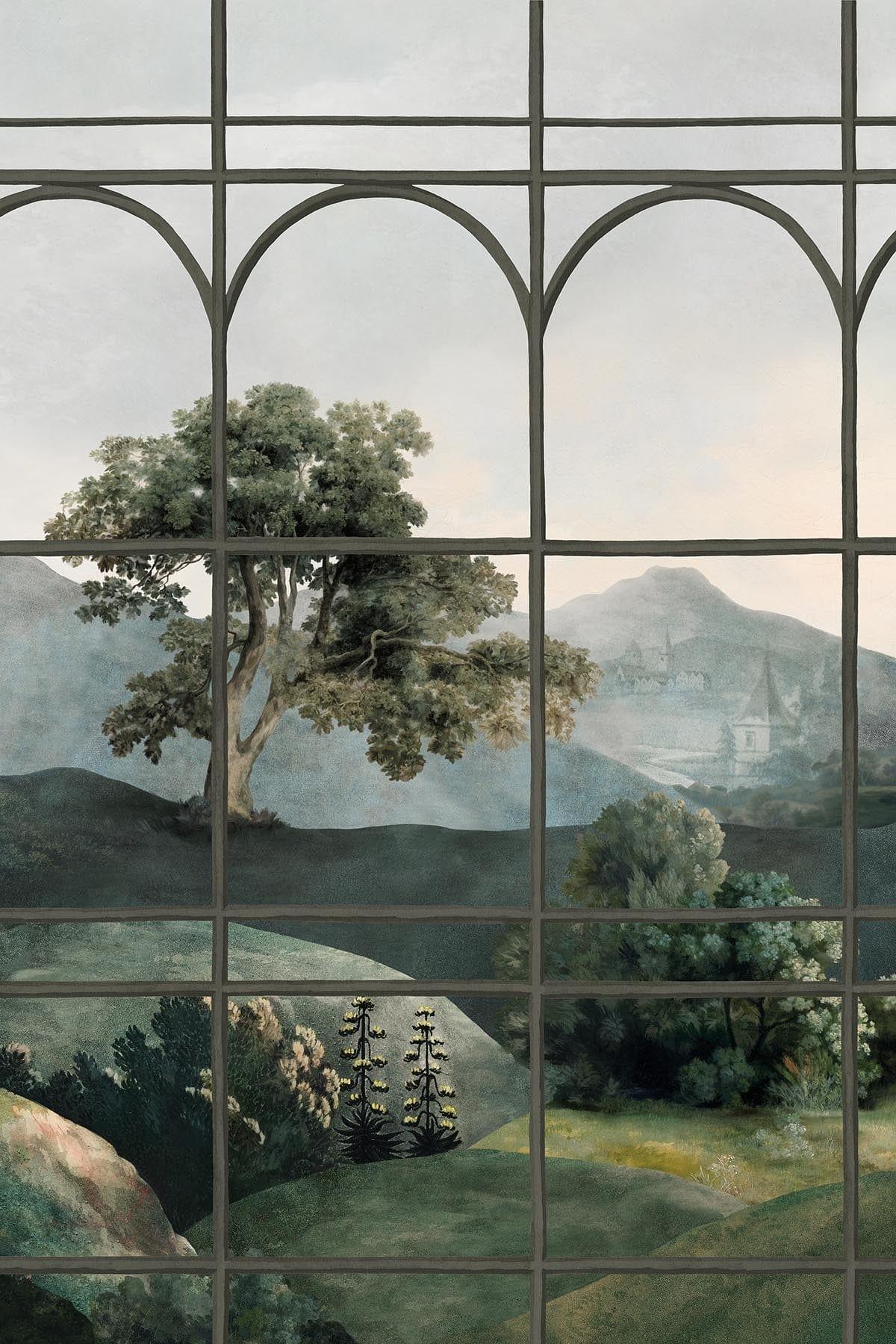  Vintage Landscape Arches Brown