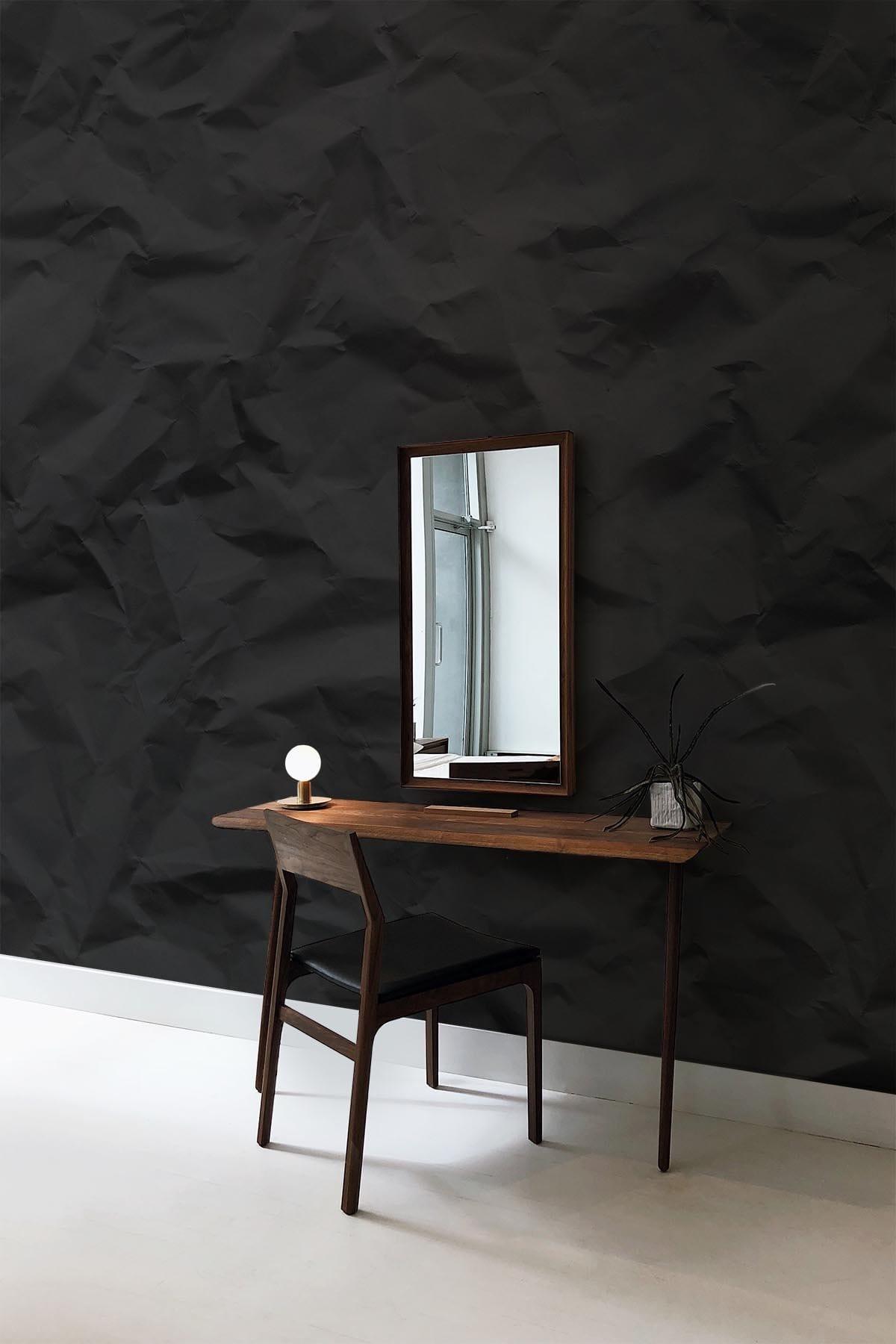  Paper Wrinkle Black