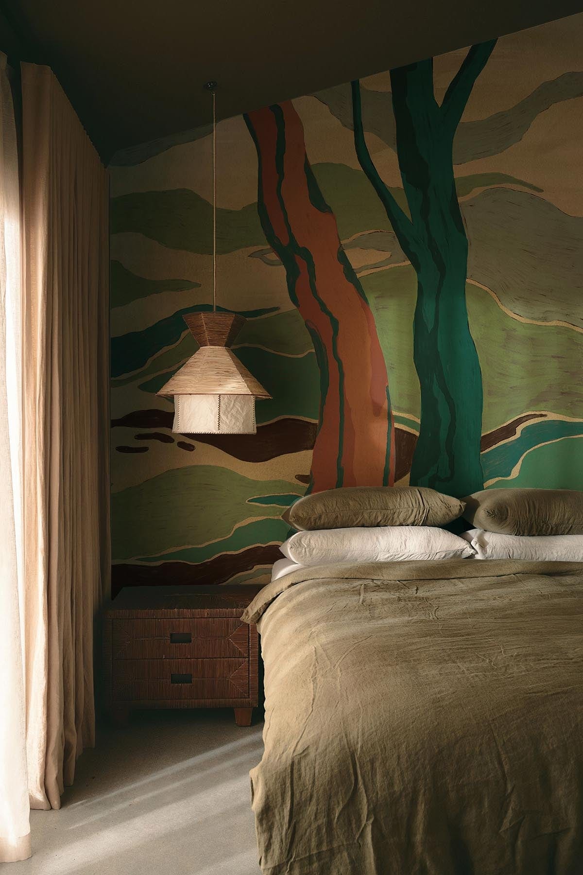  Graphic Landscape Green Multi