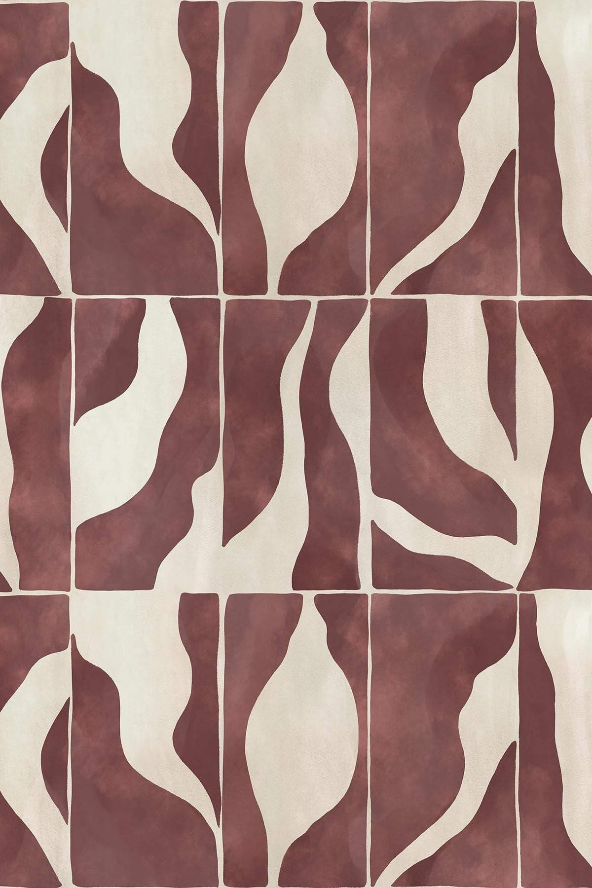  Natural Shapes Burgundy