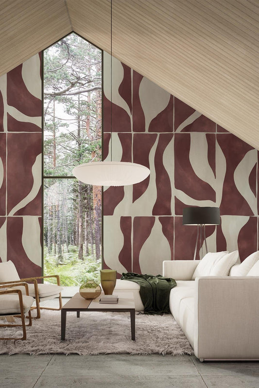  Natural Shapes Burgundy