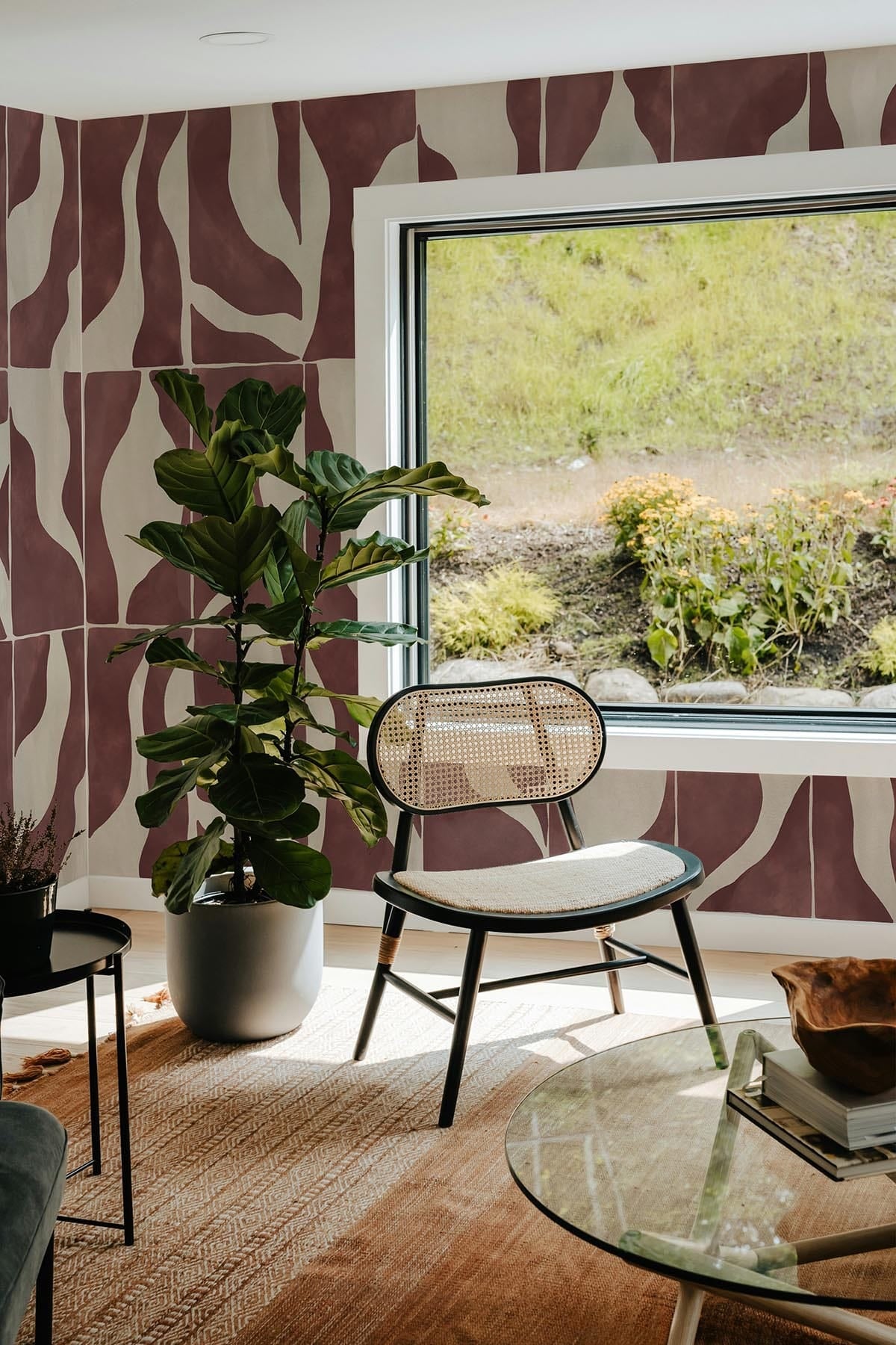  Natural Shapes Burgundy