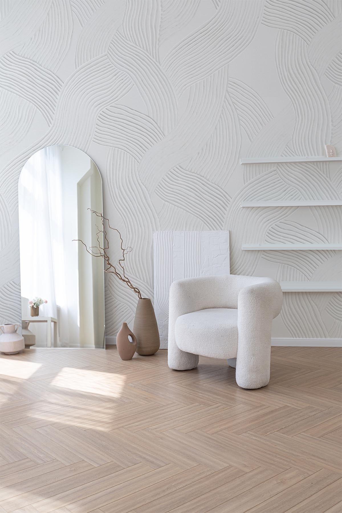  Carved Lines White