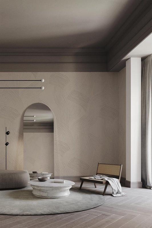  Carved Lines Warm Beige